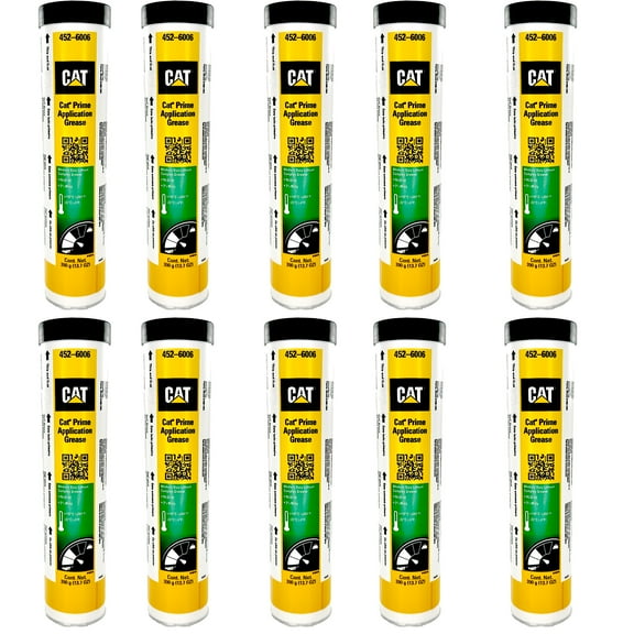 Cat 452-6006 Prime Application Grease NLGI #2, 3% Moly, 13.7 oz. | 10 Cartridges
