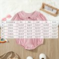 thumbnail image 3 of Gerichy Baby Girl Fall Outfits Long Sleeve Plaid Romper Infant Clothes One Piece Bubble Playsuit 0-18 Months, 3 of 7