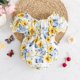 thumbnail image 2 of Gibobby Ropa Para Bebe Conjunto de ropa de monos de verano para recién nacidos con estampado Floral de manga corta para niñas pequeñas(Amarillo, 0-3 Meses), 2 of 5