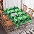 thumbnail image 5 of Nanqianyi Green Art Geometric Tablecloth,Waterproof Stain Resistant Rectangle Table Cover for Dining Kitchen,60x102 Inch, 5 of 6