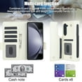 thumbnail image 5 of Allytechgroup Wallet Case for Samsung Galaxy Z Fold 7, Cards Slots RFID Blocking S Pen Holder Shockproof Anti-Scratch Practical Phone Case for Samsung Galaxy Z Fold 7 Women Men, White, 5 of 8