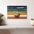 thumbnail image 2 of Elephant Stock Baseball In Stadium Wall Art - Horizontal Canvas Wall Art - Living Room Wall Decor - Sports Canvas - Brown And Beige Decor - 12" x 8", 2 of 4