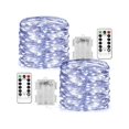 thumbnail image 1 of 1pc Or 2pcs Christmas Fairy Lights Battery Operated, 33ft 100 Led String Lights With Remote Control, Timer, 8 Twinkle Modes, Firefly Lights For Garden, 1 of 4
