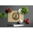 thumbnail image 3 of Silky Terrier Christmas Flowers Glass Cutting Board 12 in x 15 in, 3 of 5