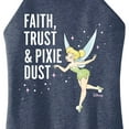 thumbnail image 3 of Tinker Bell - Faith Trust Pixie Dust - Juniors High Neck Tank Top, 3 of 5
