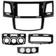 thumbnail image 1 of Reemplazo del bisel del panel de audio negro de la fascia de la radio estéreo del coche 2 DIN para Hilux 2009-2015 Jadeshay A, 1 of 8