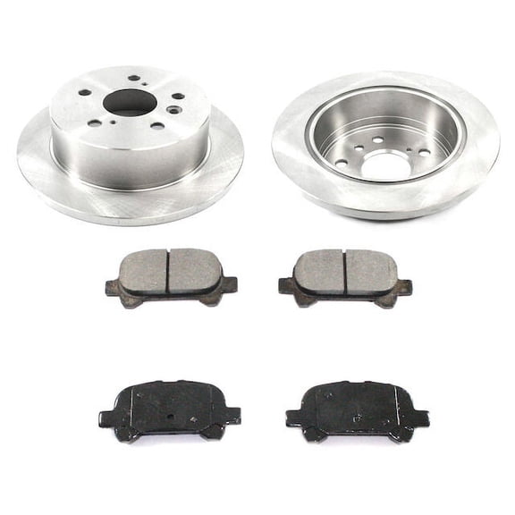 Rear Brake Pad and Rotor Kit - Compatible with 2004 - 2008 Toyota Solara 2005 2006 2007