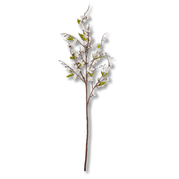 Bouclair Green Artificial Cherry Blossom Stem