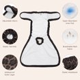 thumbnail image 3 of BELLA & PAL Brown Leopard Print Female Dog Diapers, 3-Pack, Highly Absorbent Washable Diapers for Small Dogs, Leak-Proof Puppy Diapers, XS, 3 of 7