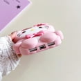 thumbnail image 5 of 3D Kitty Phone Case for iPhone 17 Pro Max 16 15 14 13, Cute Kawaii Soft Silicone Cartoon Case with Bow Flower, Shockproof Protective Cover for Women Girls, 5 of 7