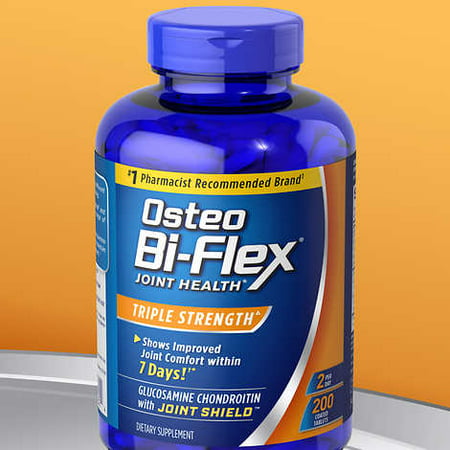 Osteo Bi-Flex Triple Strength, 200 Tablets Joint Shield™ Plus Glucosamine &
