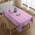 thumbnail image 2 of Pink Breast Cancer Rectangle Tablecloth 60"x84",Waterproof Polyester Rectangle Table Cloth, Wipeable Spillproof Polyester Tablecloth for Dining, Camping, Indoor and Outdoor, 2 of 5