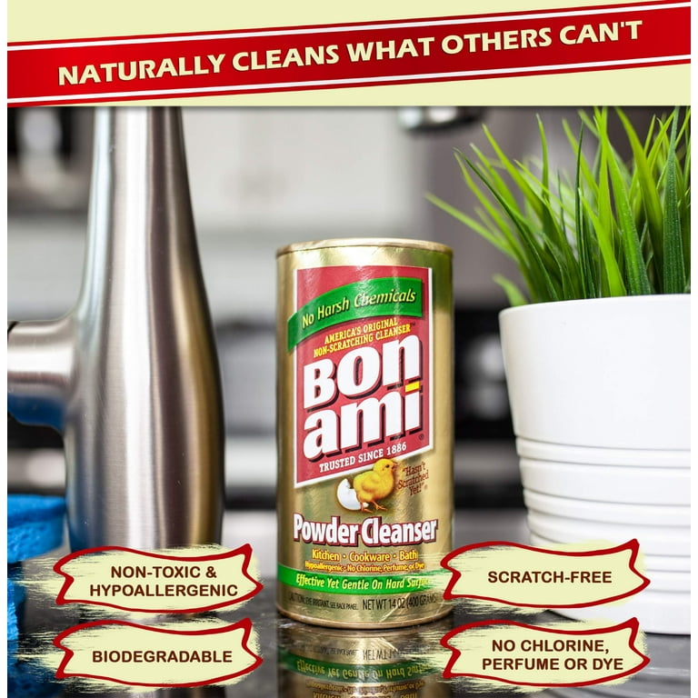 Bon Ami Powder Cleanser, Hypoallergenic, Nonabrasive, All-Purpose