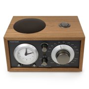Tivoli Audio Model Three AM/FM Bluetooth Clock Radio with USB Charging Ports (Metallic Taupe/Cherry)