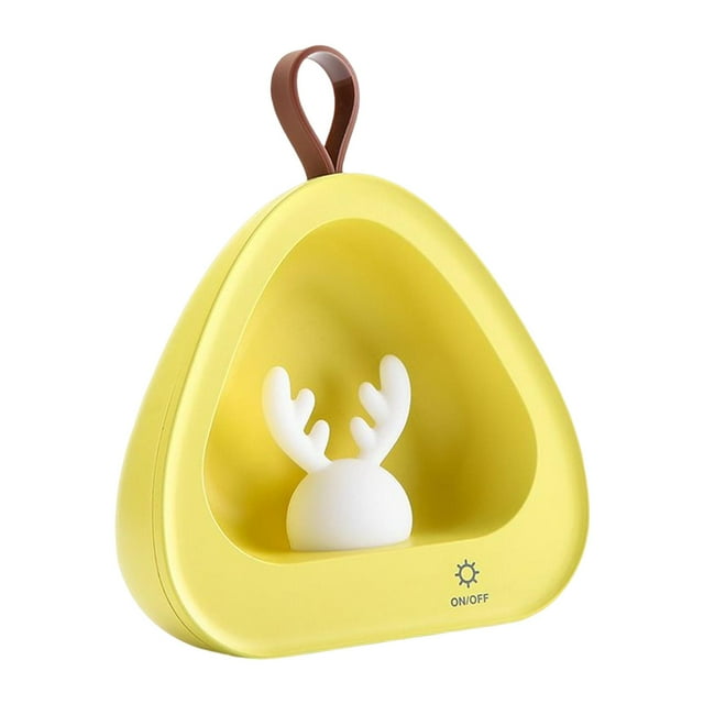 TISHITA Night Light Portable USB Rechargeable 1200mAh for Bedside Children Yellow