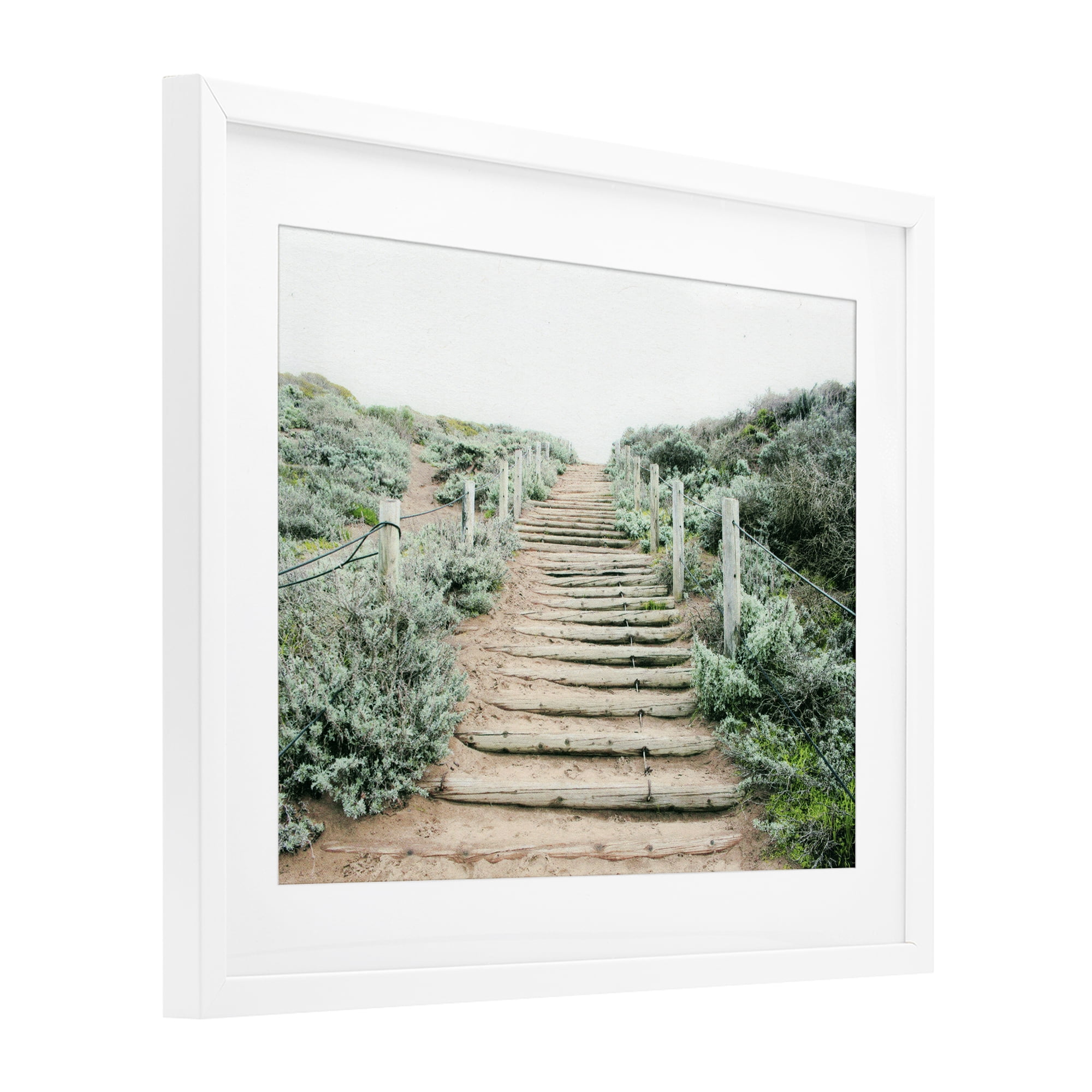 Stupell Industries Stairway To Heaven Path White Framed Print Under Glass, design by Leah Noel Art