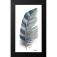 thumbnail image 2 of Pinto, Patricia 15x24 Black Modern Framed Museum Art Print Titled - White Watercolor Feather I, 2 of 5