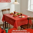 thumbnail image 3 of Mitzzllc Plastic Table Cloth Disposable 8 Pack,54 x 108 inch Leakproof & Sturdy Decorative Tablecloths,Rectangle Red Plastic Table Cover, 3 of 7