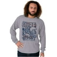thumbnail image 5 of Smurf 80s Cartoon Kanji Cool Manga Long Sleeve TShirt Men Women Brisco Brands S, 5 of 6