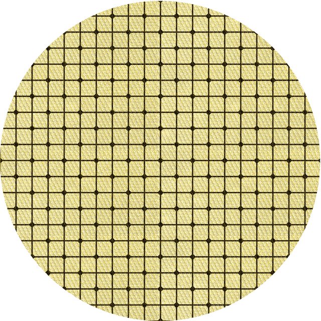 Ahgly Tapis Rond Lavable en Machine Intérieur Transitionnel Jaune Soleil, 3 Pieds Rond