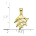 thumbnail image 2 of 11mm 10k Dolphin Charm - .6 Grams, 2 of 2