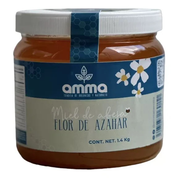 Miel Pura De Abeja Flor De Azahar 1.4 Kg Virgen Naranjo