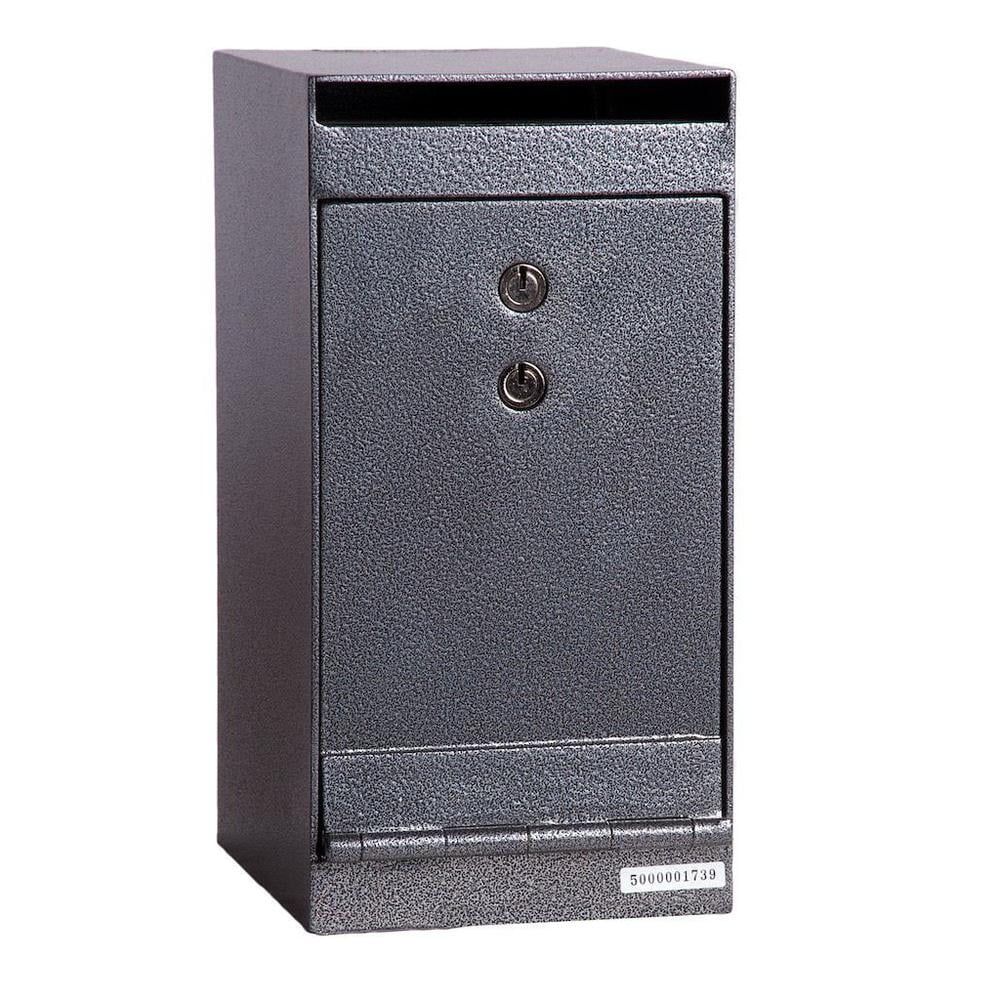 Hollon Safes company Drop Slot Safe Gray