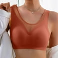 thumbnail image 2 of Everyday Bras for Women Stretchy Sports Bras for Women Bras Wireless Womens Wireless Bras plus Size Compression Bra Small Sports Bra Womens Bra 36c Women Support Bras Staples Bra Pack of Red 2XL, 2 of 7
