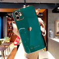 thumbnail image 1 of Funda de teléfono con corazón de amor electrochapado para iPhone 11 Pro 13 12 14 Pro Max XR XS X XS Max 7 8 Plus, funda protectora trasera a prueba de golpes Tan Jianjun unisex, 1 of 2