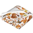 thumbnail image 2 of Bingfone Pumpkins Print Flannel Fleece Blanket Throw Blanket for Bed,Sofa,Couch,Travel,Camping(50"x40" ), 2 of 8