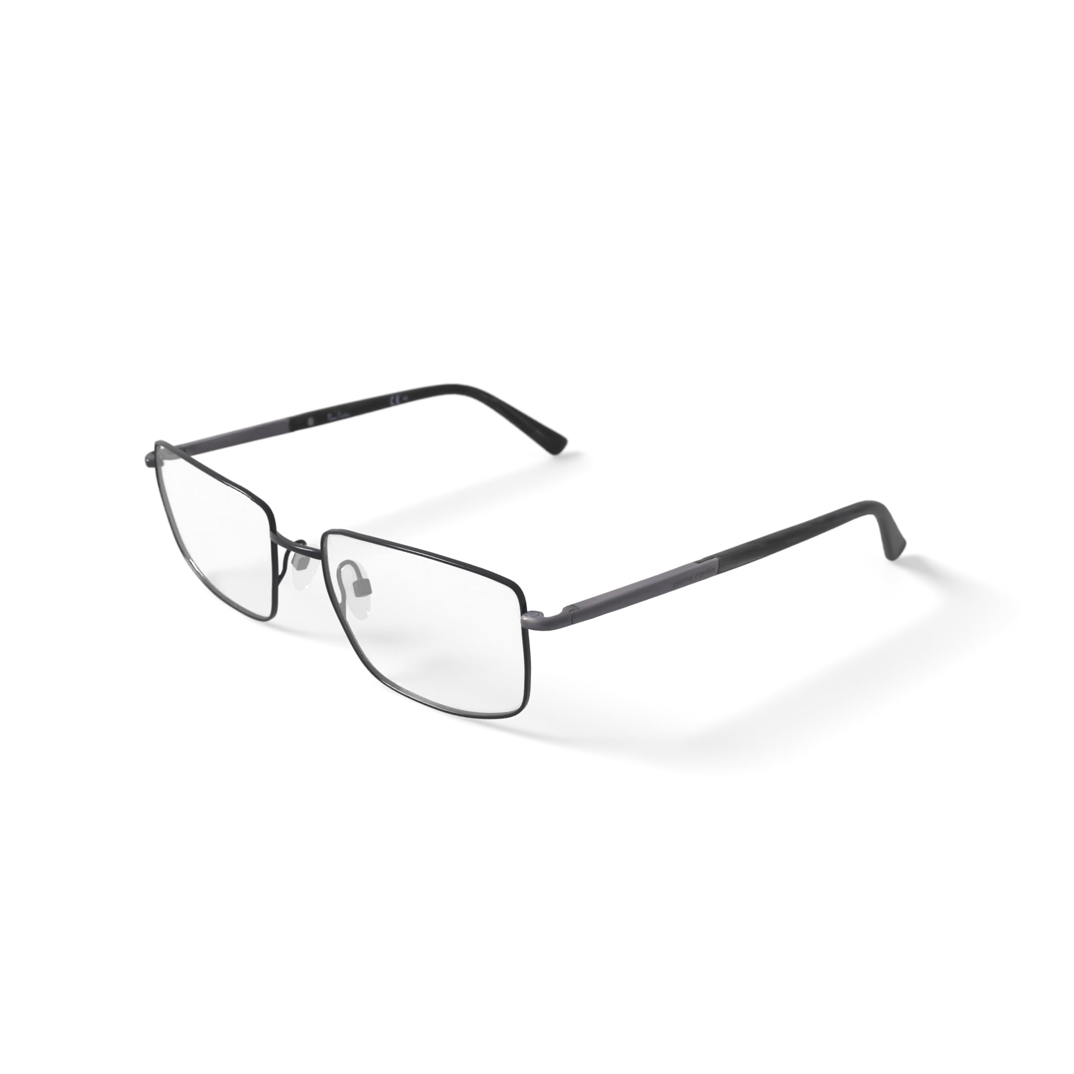 Pierre Cardin Men's PC6817 Rectangular Prescription Eyeglasses with Case, Silver