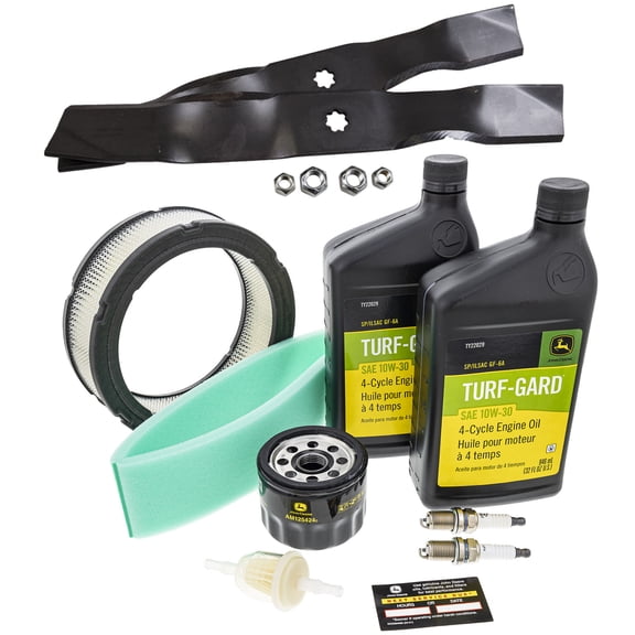 John Deere OEM Model LX288 Maintenance Kit and Mulching Blades, 38" Mower Deck