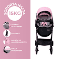 thumbnail image 3 of Carriola Para Bebé Aeiou Suiza Con Capota Amplia Rosa, 3 of 7