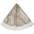 thumbnail image 2 of Fennco Styles Charming Sequin and Sherpa Border Christmas Tree Skirt (56" Tree Skirt, Champagne), 2 of 3