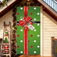 thumbnail image 5 of Fmbmuo Door Cover Green Machine Washable 71x35 Inch Bowknot Valentine's Day Decoration, Minimalist Soft Seasonal Home Decor Party Backdrop Over the Door, 5 of 5