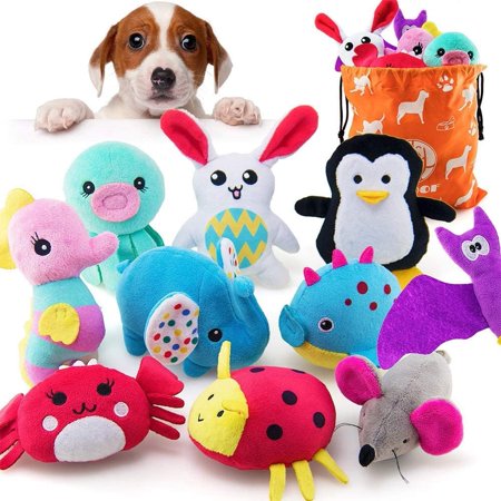 Bag Design Novelty Plush Soft Stuffed Squeaky Dog Custom Toy