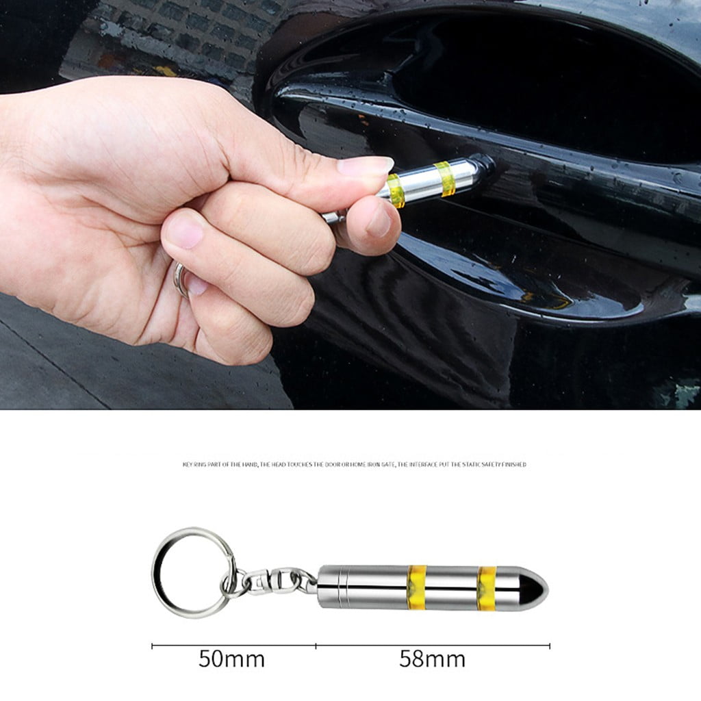 Alueeu 1PC AntiStatic Keychain Removing Static Electricity From