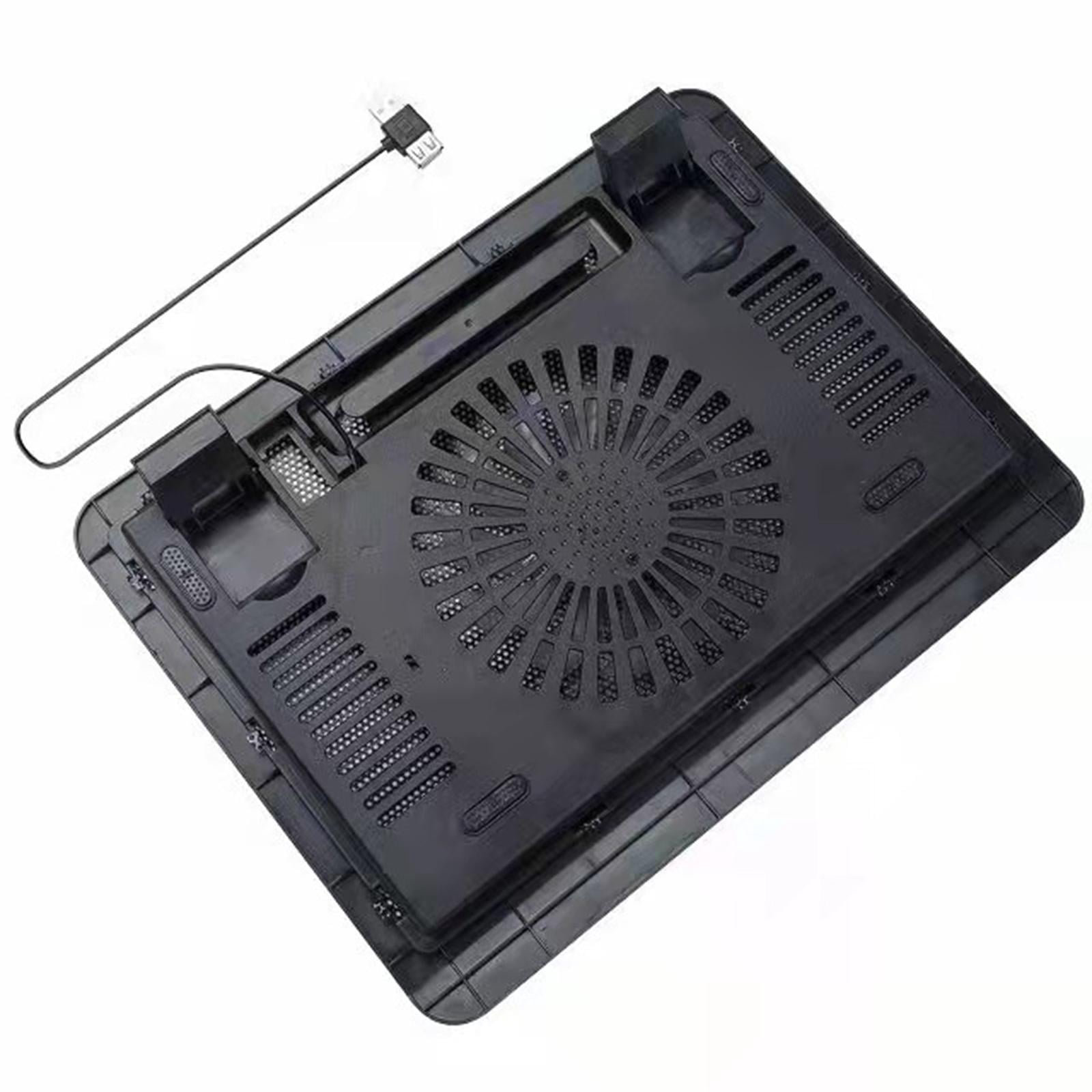 Wzmzjy Foldable Laptop Cooling Pad Adjustable Height USB Powered for 14-15.6inch Laptop Single Fan