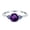 Natural Amethyst, variant on Natural Amethyst Size-5 Art Deco Round Vintage Style Triangular Cluster CZ Wedding Engagement Rings For Women 925 Sterling Silver Gifts For Her