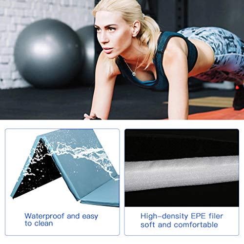 BestMassage Gymnastics Mats 4x8x2 Exercise Mat Tumbling Mats for Gymnastics Exercise Pad 4 Folding Lightweight 8 FT Gymnastics Mats for Home Gymnastics Panel Mat for Home Gym Mat Yoga Mat Walmart