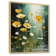 thumbnail image 2 of Designart "Yellow Buttercup Flower Beauty III" Floral Framed Wall Art - Traditional Yellow Buttercups Entryway Framed Wall Art, 2 of 6