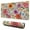 Pioneer Flower Floral-3, variant on Long Mouse Pads for Desk,Pioneer Flower Floral Print Pattern Desk Mats on Top Of Desks, Desk Mouse Pad Extra Large with 3mm Non-Slip Base and Stitched Edge for Gaming,Office,Work,Home 31.5"x11.8"