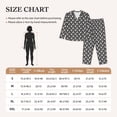 thumbnail image 4 of Fotbe Bowling Pins Pattern Long Sleeve Pajama Set for Women,Sleepwear Set,2-piece Loungewear Set,Soft PJs Comfy Nightwear with Pockets -Large, 4 of 7