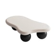 thumbnail image 6 of 40'' Cloud Shaped Coffee Table with 3 Ball Legs, Cream Style Accent Cocktail Table, Living Room Center End Table, 6 of 7