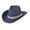 Dark Blue, variant on Women Summer Straw Beach Sun Hat Visor Wide Brim Floppy Lace Bowknot Hat Dark Blue