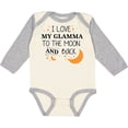 thumbnail image 3 of Inktastic I Love My Glamma to the Moon and Back Boys or Girls Long Sleeve Baby Bodysuit, 3 of 5