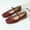 Wine Red, variant on Women's Ballet Mary Jane Flats - Adjustable Strap, Square Closed Toe | Comfortable Versatile Chic Footwear with Latex Insole