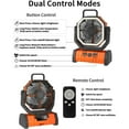 thumbnail image 4 of axGear Camping Fan LED Rechargable Power Bank Tent Light Outdoor Portable Remote, 4 of 9