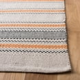 thumbnail image 3 of SAFAVIEH Montauk Spots Geometric Striped Cotton Runner Rug, Orange/Beige, 2'3" x 8', 3 of 7