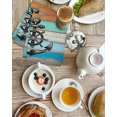 thumbnail image 4 of Nautical Anchor Kitchen Dish Towels for Drying Dishes Set of 3, Retro Blue Brown Wooden Boards Farmhouse Waffle Weave Microfiber Hand Tea Bathroom Towels Quick Dry & Absorbent Towel 15.7x23.6, 4 of 7